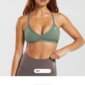 Gymshark green sports bra